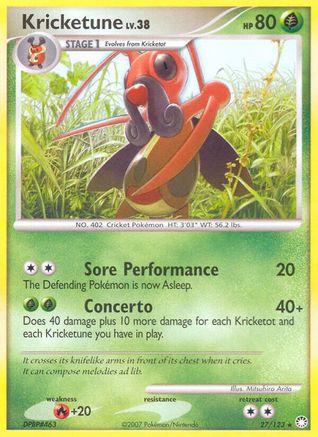 Kricketune - Reverse Holofoil Mysterious Treasures - Rare