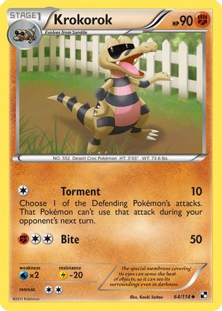 Krokorok Black and White - Uncommon