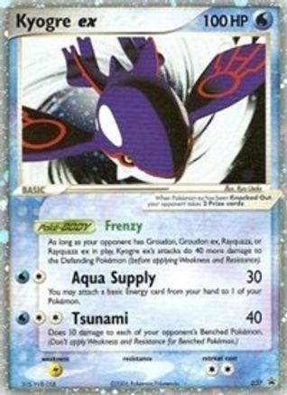 Kyogre ex - 037 (EX Collector's Tins) - Holofoil Nintendo Promos - Promo