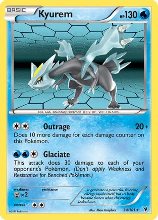 Kyurem - Holofoil Noble Victories - Holo Rare