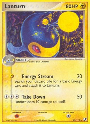 Lanturn - Reverse Holofoil Unseen Forces - Uncommon
