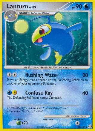 Lanturn (58) - Reverse Holofoil Legends Awakened - Uncommon