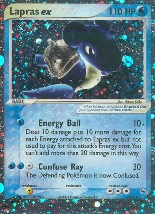 Lapras ex/109 - Holofoil Ruby and Sapphire - Ultra Rare