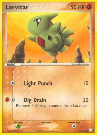 Larvitar 063/109 - Reverse Holofoil Team Rocket Returns - Common