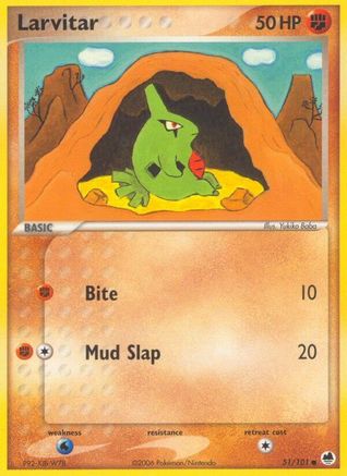 Larvitar 051 Dragon Frontiers - Common