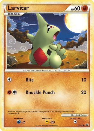 Larvitar (51) Unleashed - Common