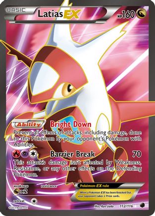 Latias EX (112 Full Art) - Holofoil Plasma Freeze - Ultra Rare