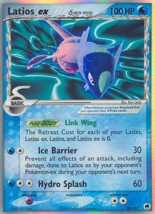 Latios ex (Delta Species) - Holofoil Dragon Frontiers - Ultra Rare