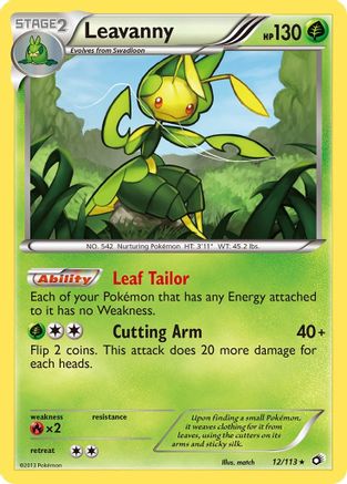 Leavanny 012 - Holofoil Legendary Treasures - Holo Rare