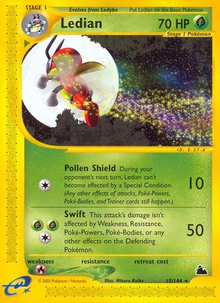 Ledian (15) Skyridge - Rare