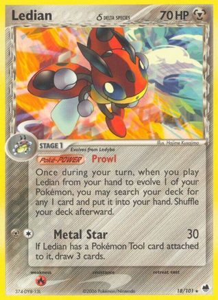 Ledian (Delta Species) 018/101 Dragon Frontiers - Rare