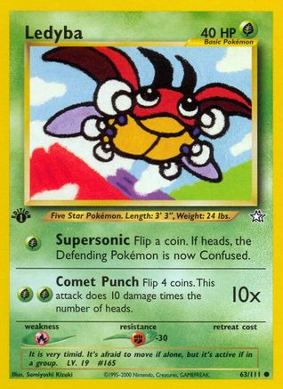 Ledyba 063 - 1st Edition Neo Genesis - Common