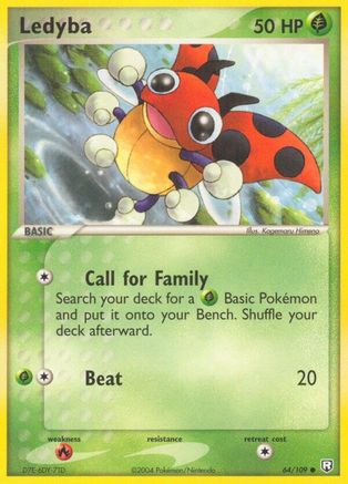 Ledyba 064 - Reverse Holofoil Team Rocket Returns - Common