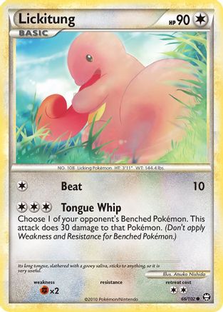Lickitung 066 - Reverse Holofoil Triumphant - Common