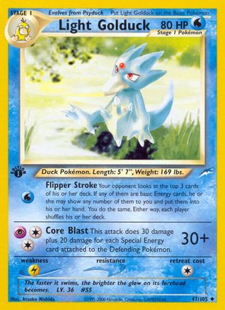 Light Golduck 047 - 1st Edition Neo Destiny - Uncommon
