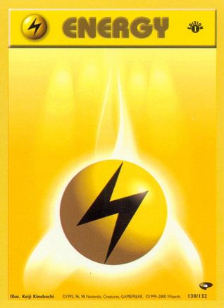Lightning Energy 130 - 1st Edition Gym Challenge - Common