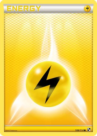 Lightning Energy - Reverse Holofoil Black and White - Common