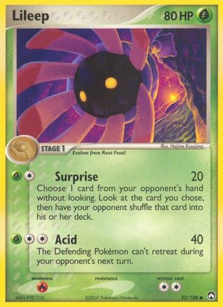 Lileep - Reverse Holofoil Power Keepers - Common