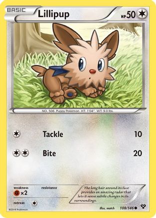 Lillipup - Reverse Holofoil XY Base Set - Common