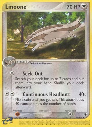 Linoone Ruby and Sapphire - Uncommon