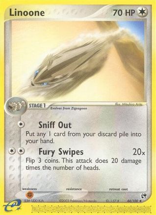 Linoone/44 - Reverse Holofoil Sandstorm - Uncommon