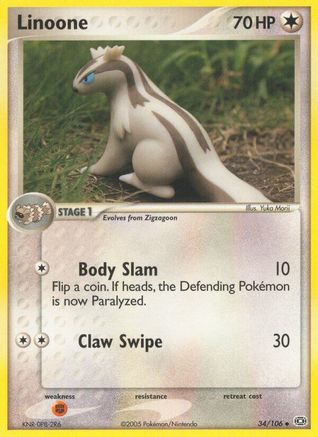 Linoone - Reverse Holofoil Emerald - Uncommon