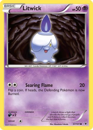 Litwick (57) - Reverse Holofoil Noble Victories - Common