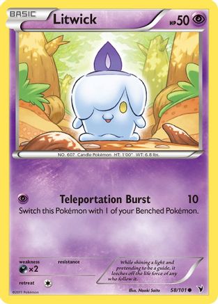 Litwick (58) - Reverse Holofoil Noble Victories - Common