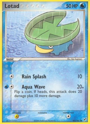 Lotad 063/107 - Reverse Holofoil Deoxys - Common