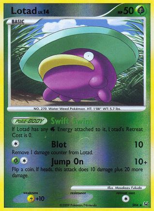 Lotad (Shiny) - Reverse Holofoil Platinum - Shiny Holo Rare