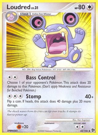 Loudred - Reverse Holofoil Great Encounters - Uncommon