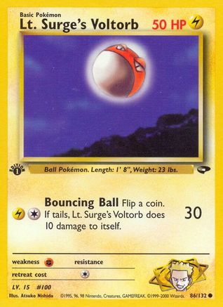 Lt. Surge's Voltorb 086 - Unlimited Gym Challenge - Common