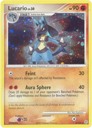 Lucario 006 - Holofoil Diamond and Pearl - Holo Rare