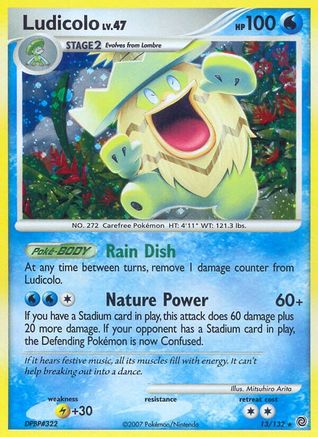 Ludicolo/132 - Reverse Holofoil Secret Wonders - Holo Rare