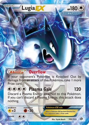 Lugia EX (Team Plasma) 102 - Holofoil Legendary Treasures - Ultra Rare