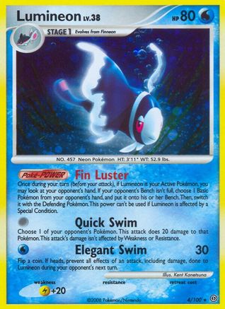 Lumineon - Reverse Holofoil Stormfront - Holo Rare
