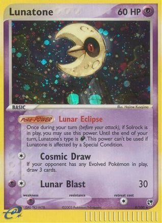 Lunatone - Reverse Holofoil Sandstorm - Holo Rare
