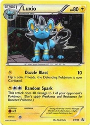 Luxio - BW34 (Cosmos Holo) - Holofoil Black and White Promos - Holo Rare