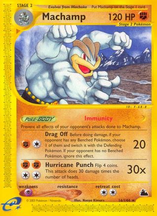 Machamp (16) - Reverse Holofoil Skyridge - Rare