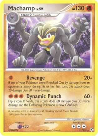 Machamp - Reverse Holofoil Diamond and Pearl - Rare