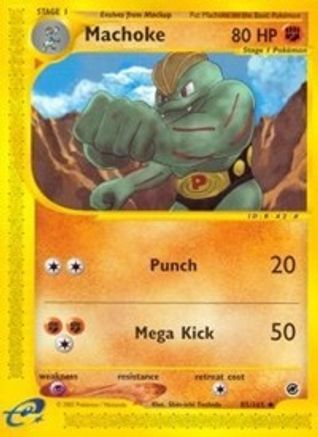 Machoke - Reverse Holofoil Expedition - Uncommon