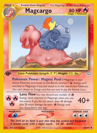Magcargo 033 - 1st Edition Neo Revelation - Uncommon