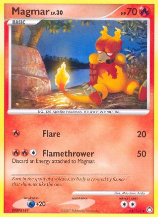 Magmar - Reverse Holofoil Mysterious Treasures - Uncommon
