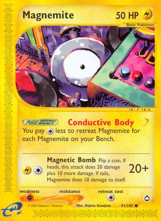 Magnemite (91) (91) 091 Aquapolis - Common