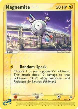 Magnemite 062/97 - Reverse Holofoil Dragon - Common