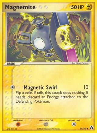 Magnemite 059 - Reverse Holofoil Legend Maker - Common