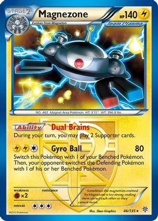Magnezone (Team Plasma) 046/135 - Reverse Holofoil Plasma Storm - Holo Rare