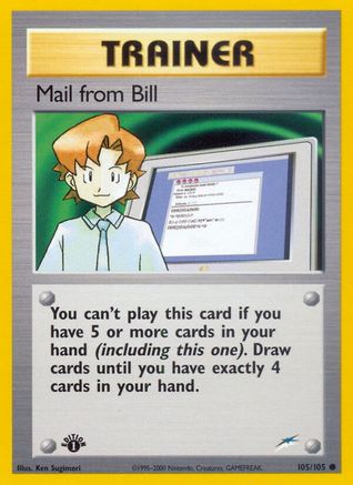 Mail from Bill 105 - 1st Edition Neo Destiny - Common