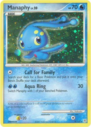 Manaphy 009 - Holofoil Diamond and Pearl - Holo Rare
