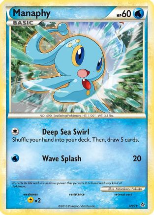 Manaphy - Reverse Holofoil Unleashed - Holo Rare